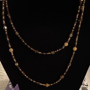 Elegant Gold Beaded Necklace